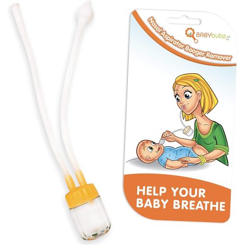  [아마존베스트]BabyBubz Baby Nasal Aspirator Clears Mucous & Sinus Congestion - Hospital Grade Booger Remover is Safe, BPA...