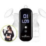 Super Small Pump with Hanging Lanyard by BabyBuddha | Single or Double Electric Baby Breastfeeding Pump | Extra-Quiet and Portable Breast Milk Pumping Machine (Black)