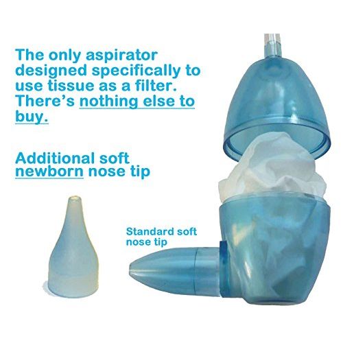  [아마존베스트]BabyComfy Nasal Aspirator -- The Snotsucker -- Hygienically & Safely Removes Baby’s Nasal Mucus  Clear