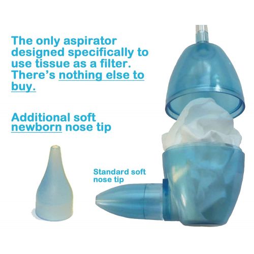  [아마존베스트]BabyComfy Nasal Aspirator -- The Snotsucker -- Hygienically & Safely Removes Baby’s Nasal Mucus  Clear