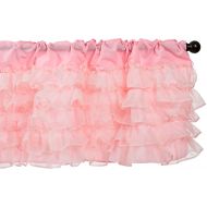 Baby Doll Bedding Layered Window Valance, Pink