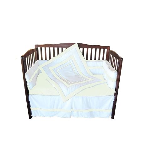  BabyDoll Bedding Baby Doll Bedding Modern Hotel Style Crib Bedding Set, Grey