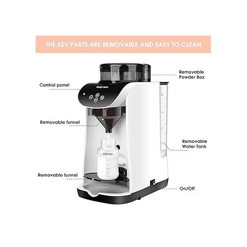  Formula Milk Dispenser, Automatic Electric Formula Mixer Warmer, Milking Machine for Baby - Easily Make Bottle with Automatic Powder Blending