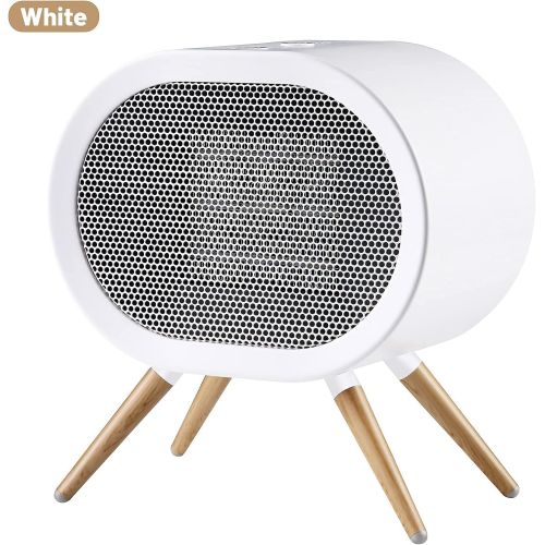  BabyExo Space Heater,Electric Small Space Heaters for Indoor Use,1000W Portable Room Ceramic Heater- PTC Fast Heating,Cute Energy Efficient Mini White Desk Space Heater for Office,