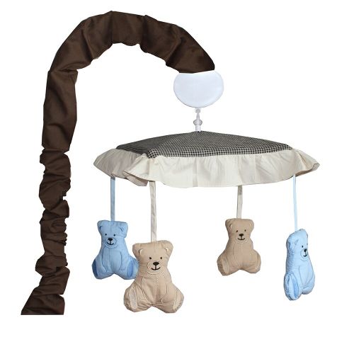  BabyFad Teddy Bear 10-piece Boys ft Baby Crib Bedding Set with Musical Mobileby BabyFad