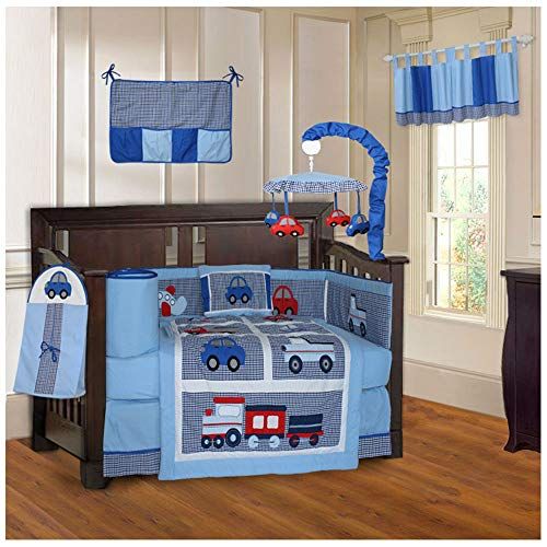  BabyFad Transport 10 Piece Baby Crib Bedding Set