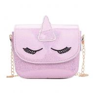 BabyPrice Kids Girls Toddler Holographic Unicorn Crossbody Purses Shoulder Messenger Chain Handbag