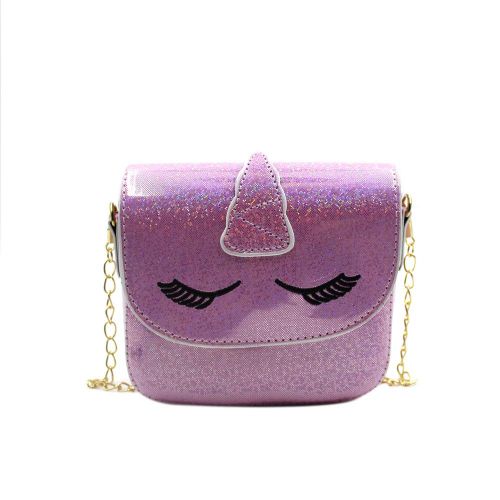  BabyPrice Kids Girls Toddler Holographic Unicorn Crossbody Purses Shoulder Messenger Chain Handbag