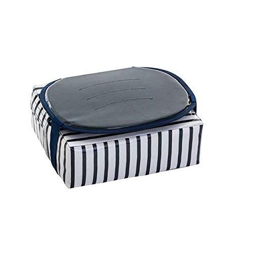  [아마존베스트]BabyToLove Baby-To-Love Easy Up, Portable Travel Booster Seat Dining Toddler, Boy & Girl (Blue Stripes)