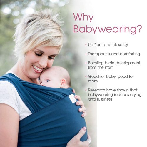  BabyWombWorld Baby Wrap Carrier Newborn Sling : Extra Soft Wraps and Slings for Safe Easy Wearing and Carrying of Babies, Newborns, Infant and Babywearing. Perfect Carriers for Baby Registry and