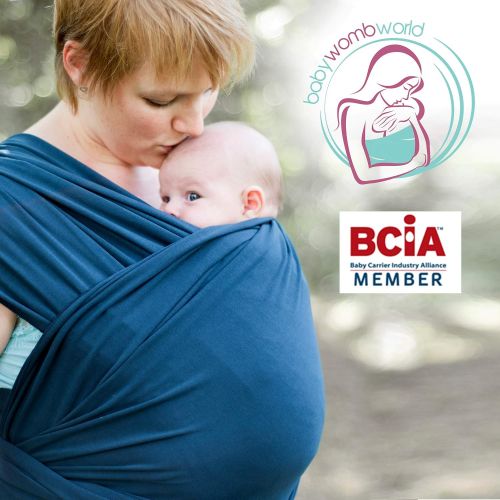  BabyWombWorld Baby Wrap Carrier Newborn Sling : Extra Soft Wraps and Slings for Safe Easy Wearing and Carrying of Babies, Newborns, Infant and Babywearing. Perfect Carriers for Baby Registry and