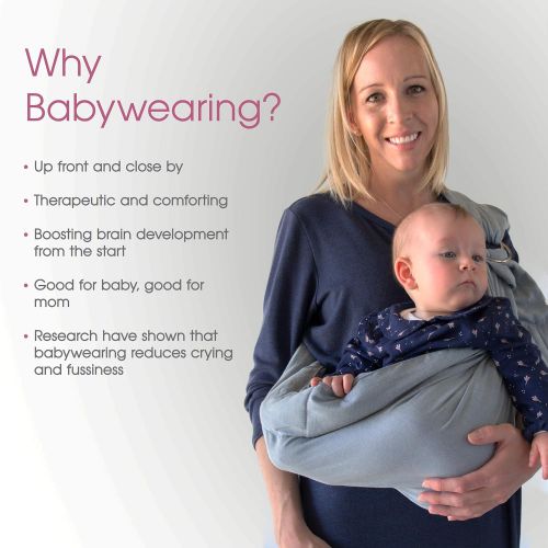  BabyWombWorld Baby Wrap Carrier Ring Sling : Extra Comfortable Slings and Wraps for Easy Wearing and Carrying of Babies, Newborn, Infant and Toddler. Carriers Ideal for Baby Registry, Breastfeed