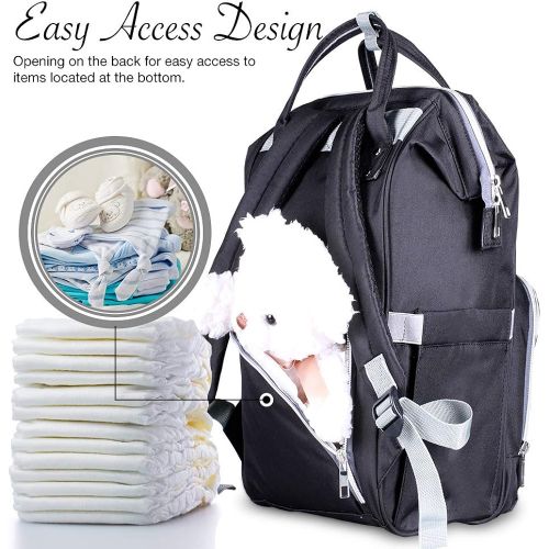  [아마존베스트]BabyX Diaper Bag Backpack with Multi-Function Waterproof Maternity Nappy Bags for Mom & Dad [Insulated Pocket] [Large Capacity] Travel Organizer Baby Care Changing Bag Durable and