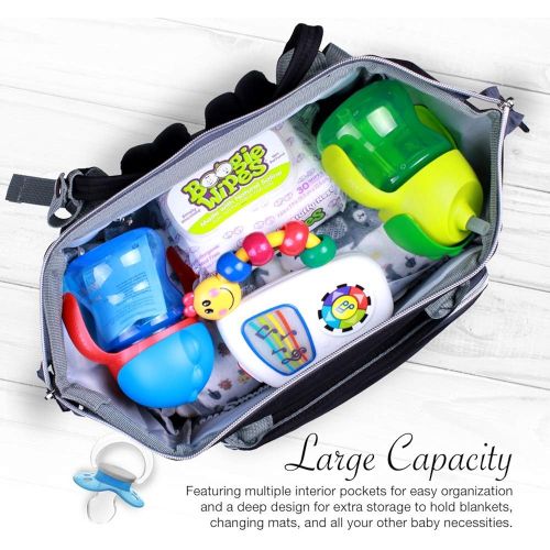  [아마존베스트]BabyX Diaper Bag Backpack with Multi-Function Waterproof Maternity Nappy Bags for Mom & Dad [Insulated Pocket] [Large Capacity] Travel Organizer Baby Care Changing Bag Durable and