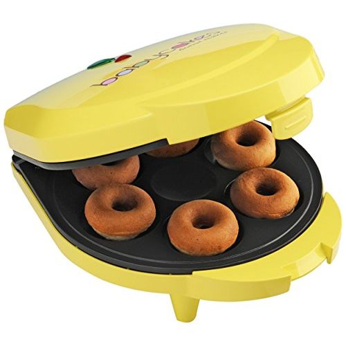  [아마존베스트]Babycakes DN-6 Mini Doughnut Maker, Yellow, 6 Donut