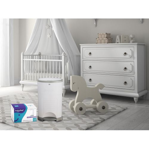  [아마존베스트]Dekor Plus Refills by Babyfeel | 4 Pack | Exclusive 30% Extra Thickness | New Powder Scent | Fits Dekor Plus Size Diaper Pails | Powerful Odor Elimination | Holds up to 2320 Diaper