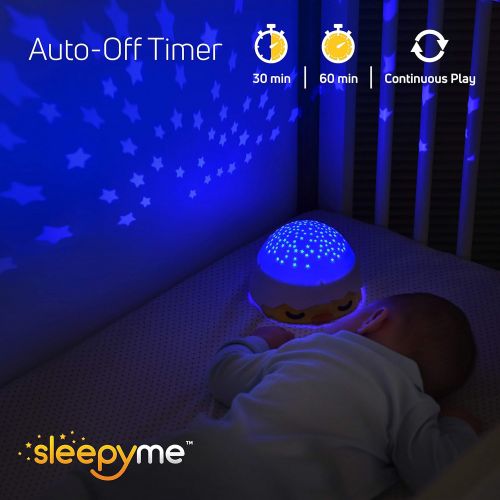  Babyfeel SleepyMe Smart Sleep Soother | White Noise Sound Machine | Baby & Toddler Star Projector | Baby Gifts | Portable Sleep Aid Night Light with 10 Songs for Crib | Shusher Sound Machin