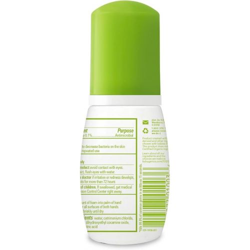 베이비가닉스 Babyganics Alcohol-Free Foaming Hand Sanitizer, On-The-Go, Fragrance Free, 1.69 oz, Packaging May Vary
