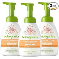 Babyganics Foaming Pump Hand Sanitizer, Alcohol Free, Mandarin, Kills 99.9% of Common Bacteria, Moisturizing, 8.45 Fl Oz (Pack of 3)