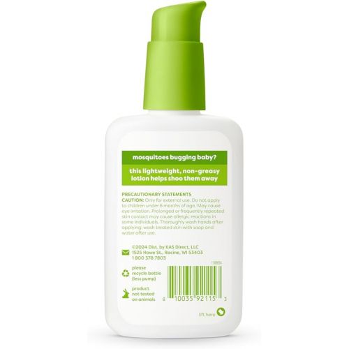 베이비가닉스 Babyganics Mosquito Repellent Lotion, Made with Plant and Essential Oils, Non-Greasy, 4oz