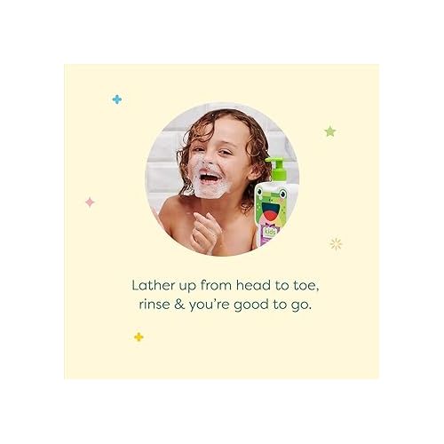 베이비가닉스 Babyganics KidsFoaming Body Wash, Cupcake, Tear-Free, 14 Fl Oz (Pack of 2)