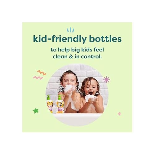 베이비가닉스 Babyganics KidsFoaming Body Wash, Cupcake, Tear-Free, 14 Fl Oz (Pack of 2)