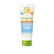 Babyganics SPF 50 Mineral Sunscreen Lotion, Sheer Blend, UVA UVB Protection, Octinoxate & Oxybenzone Free, Water Resistant, Fragrance Free, 8 oz
