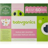 Babyganics Diapers, Size 4, 60 ct, Ultra Absorbent Diapers