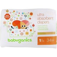 BabyGanics - Ultra Absorbent Diapers Stage 1 (8-14 lbs.) - 34 Diaper(s)