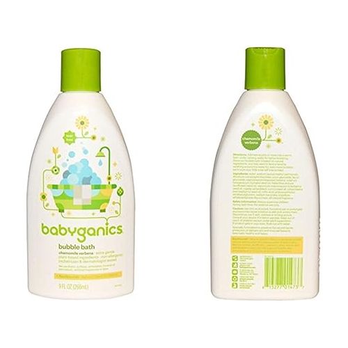 베이비가닉스 BabyGanics, Bubble Bath, Chamomile Verbena, 9 fl oz (266 ml)