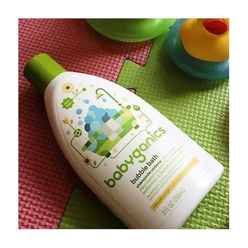 베이비가닉스 BabyGanics, Bubble Bath, Chamomile Verbena, 9 fl oz (266 ml)