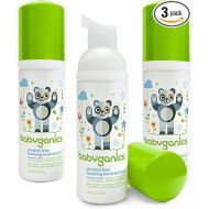 Babyganics Alcohol-Free Foaming Hand Sanitizer, Fragrance Free, On-The-Go, Pump Bottle 50 ml - 1.69 Fl Oz (Pack of 3)