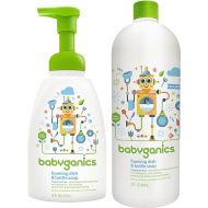 Babyganics 16 Ounce Dish Dazzler Foaming Dish and Bottle Soap with Refill Kit (Original Version)