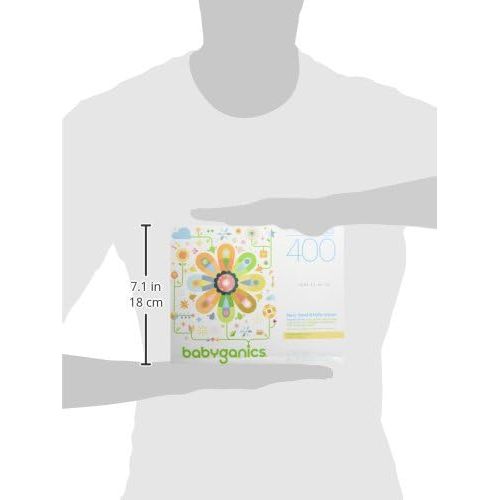 베이비가닉스 [아마존베스트]Babyganics Face, Hand & Baby Wipes, Fragrance Free, 400 ct, Packaging May Vary