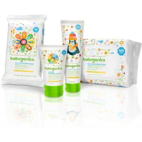 베이비가닉스 [아마존베스트]Babyganics Face, Hand & Baby Wipes, Fragrance Free, 400 ct, Packaging May Vary