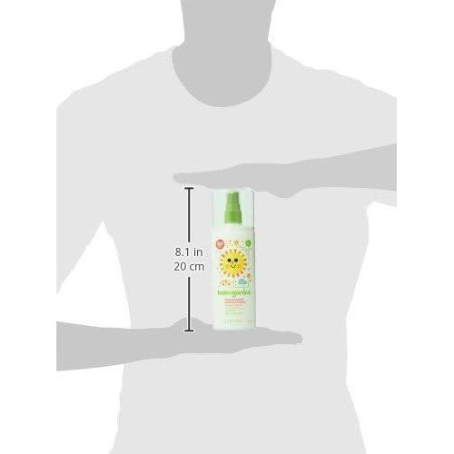 베이비가닉스 [아마존베스트]Babyganics Baby Sunscreen Spray, SPF 50, Spray Bottle, 6 Fl Oz, Pack of 2