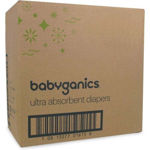 베이비가닉스 [아마존베스트]Diapers, Size 6, 116 ct, Babyganics Ultra Absorbent Diapers, Packaging May Vary