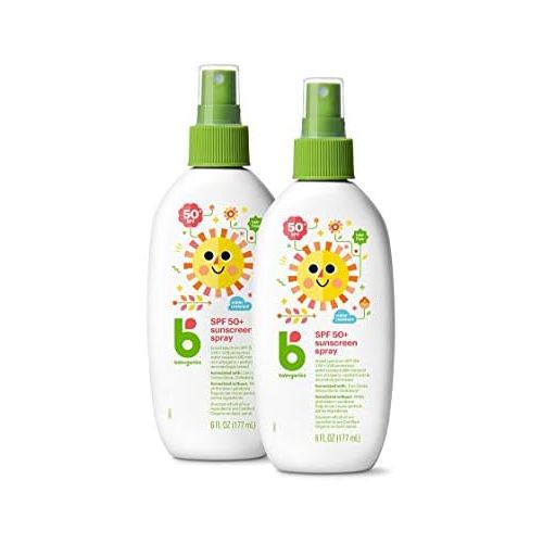 베이비가닉스 Babyganics Sunscreen Spray 50 SPF, 6oz, 2 Pack, Packaging May Vary