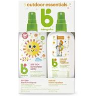 Babyganics Baby Sunscreen Spray 50 SPF and Bug Spray, 6oz each, Packaging May Vary