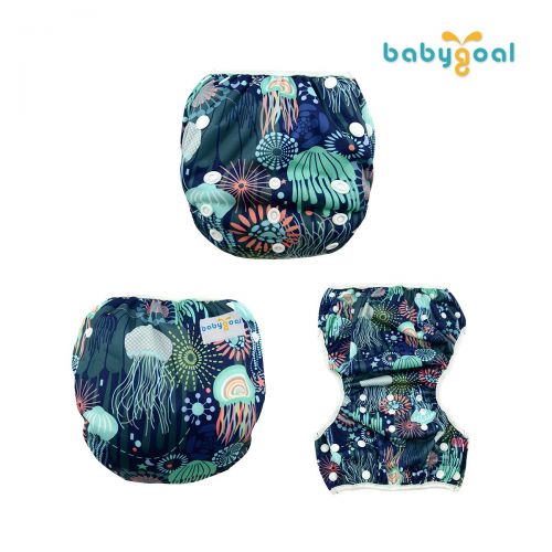  [아마존베스트]Babygoal babygoal Baby Reusable Swim Diaper, Washable and Adjustable for Babies 0-2 Years, Swimming Lessons & Baby Shower Gift