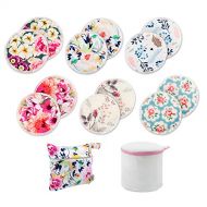 [아마존베스트]Babygoal Breastfeeding Pads(12 Pack), Reusable Washable Bamboo Nursing Pads with Mini Wet Bag and...