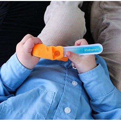  [아마존베스트]Babygoal Newborn Nail File Baby Nail Files 3 Pack with a Pouch,Genuine Czech Float Glass, Perfect Shower Gift for Newborns,Toddlers,Infant, Babies &Young Children, Baby Shower Gift