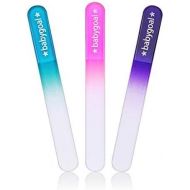 [아마존베스트]Babygoal Newborn Baby Nail File 3 Pack with a Pouch, Genuine Czech Float Glass, Perfect Baby Shower Gift for...