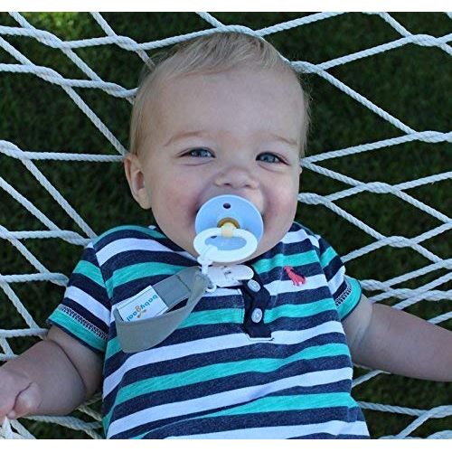  [아마존베스트]Babygoal Pacifier Clips Solid Color, 3 Pack Pacifier Holder for Boys and Girls Fits All Pacifiers & Baby Teething Toys and Baby Shower Gift