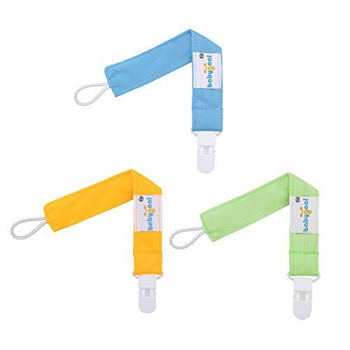  [아마존베스트]Babygoal Pacifier Clips, 6 Pack Pacifier Holder for Boys and Girls Fits Most Pacifier Styles & Baby Teething...