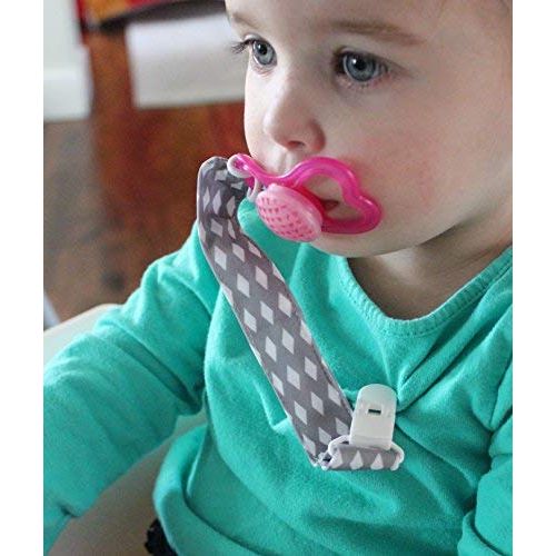  [아마존베스트]Babygoal Pacifier Clips, 6 Pack Pacifier Holder for Boys and Girls Fits Most Pacifier Styles & Baby Teething...