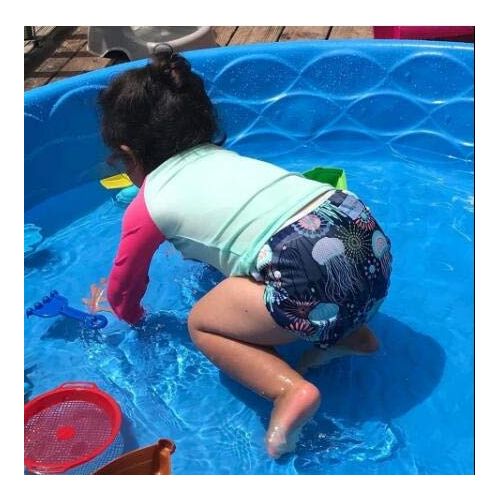  babygoal Baby Reusable Swim Diaper, Washable and Adjustable for Babies 0-2 Years, Swimming Lessons