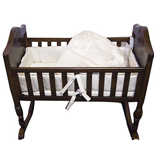  Babykidsbargains Gold Brocade Cradle Bedding Set, 15 x 33