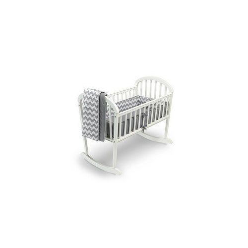  Babykidsbargains Chevron Cradle Bedding, Grey, 18 x 36