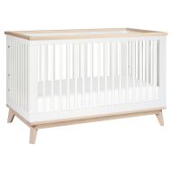 Babyletto Scoot 3-in-1 Convertible Crib with Toddler Rail in WhiteWashed Natural